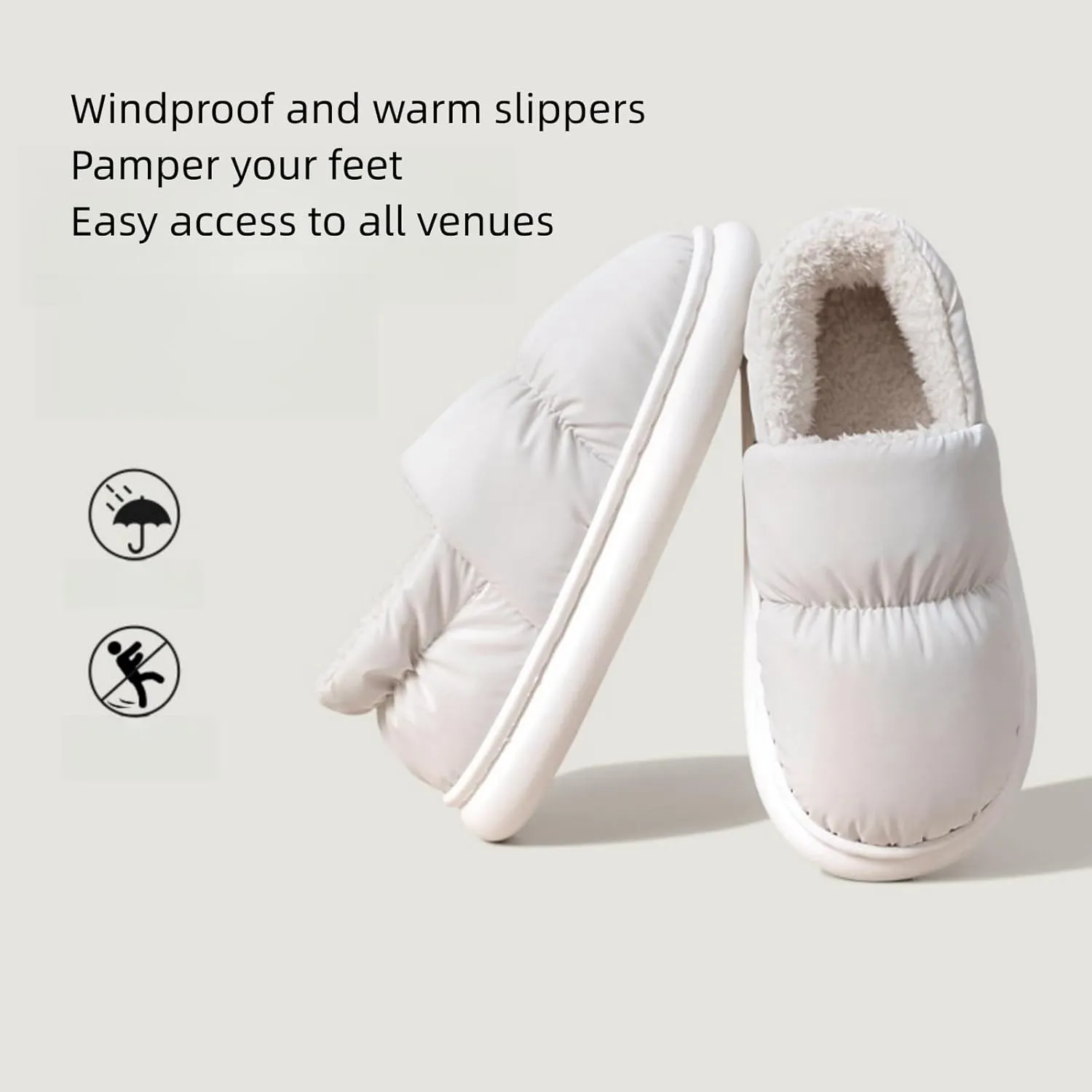 Autumn And Winter Cotton Slippers,Men And Women Can,Thickened Velvet Package Heel Home Shoes,House Shoes For Women,Comfy Slippers