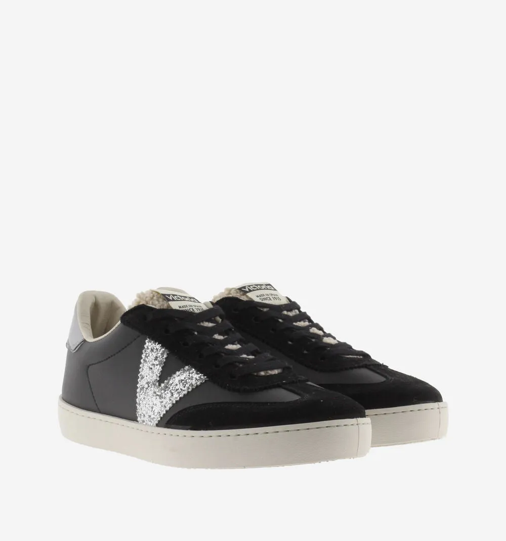 Berlin Faux Leather/Shearling Cyclist Negro