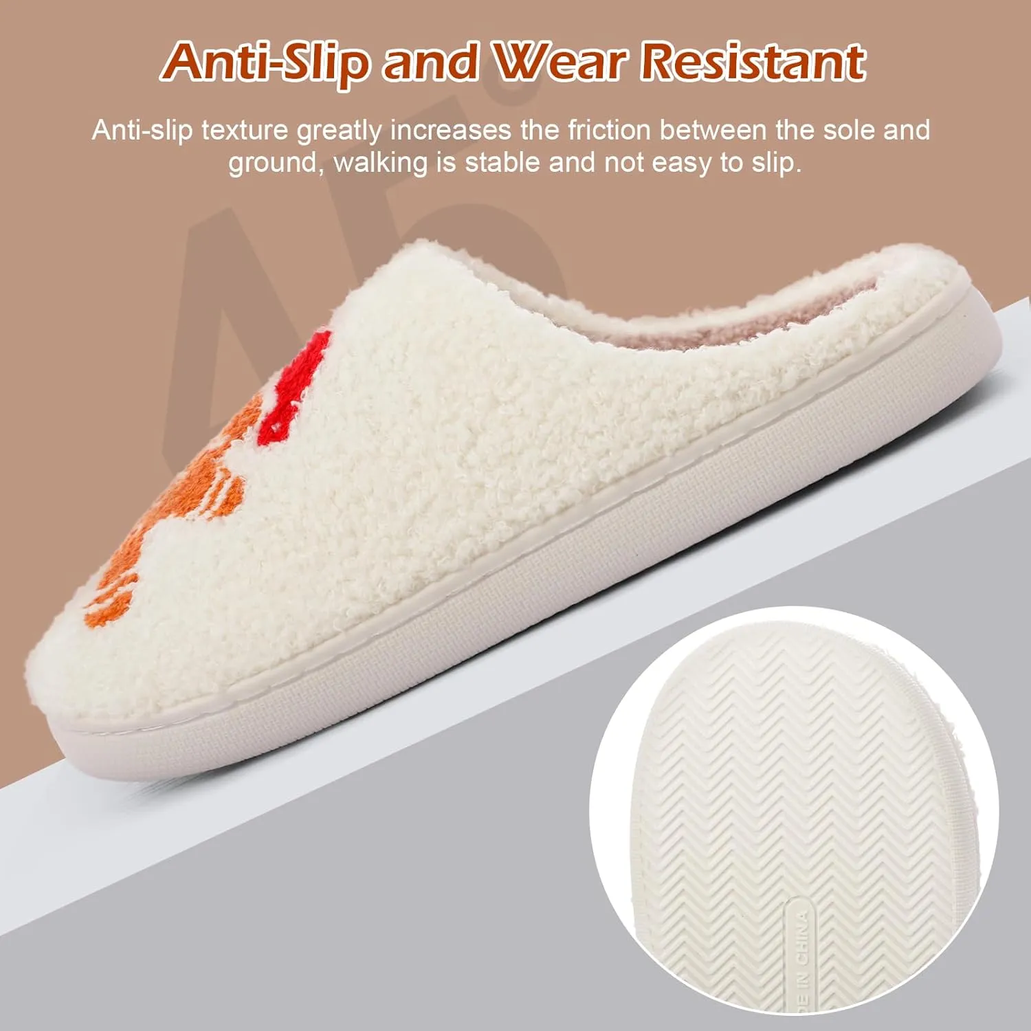 bolukets House Slippers for Women and Men, Retro Soft Warm Fuzzy Cherry Slippers, Casual Couple Fluffy Winter Strawberry Slippers for Indoor Bedroom
