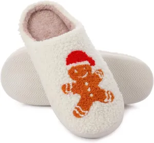 bolukets House Slippers for Women and Men, Retro Soft Warm Fuzzy Cherry Slippers, Casual Couple Fluffy Winter Strawberry Slippers for Indoor Bedroom