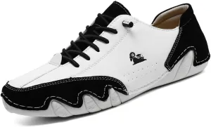 Boxpopla Italian Handmade Beck Low Shoes for Men's & Women's Light Walking Slip on Barefoot Casual Shoes Non-Slip Breathable Fashion Sneakers for Unisex Hiking & Driving