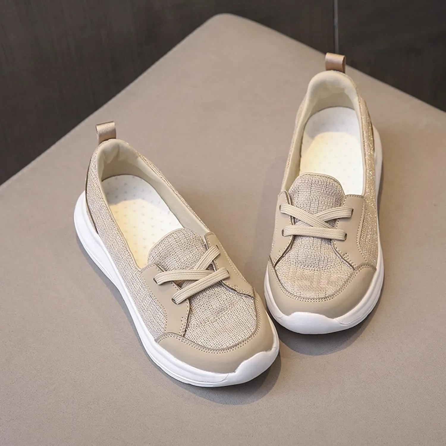 Cathalem Orthopedic Walking Shoes for Women, 2024 New Orthopedic Women's Breathable Slip On Arch Support Non-Slip Shoes