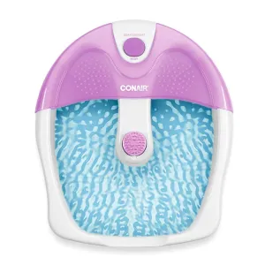 Conair Foot Spa/Pedicure Spa with Soothing Vibration Massage, Lavender/White
