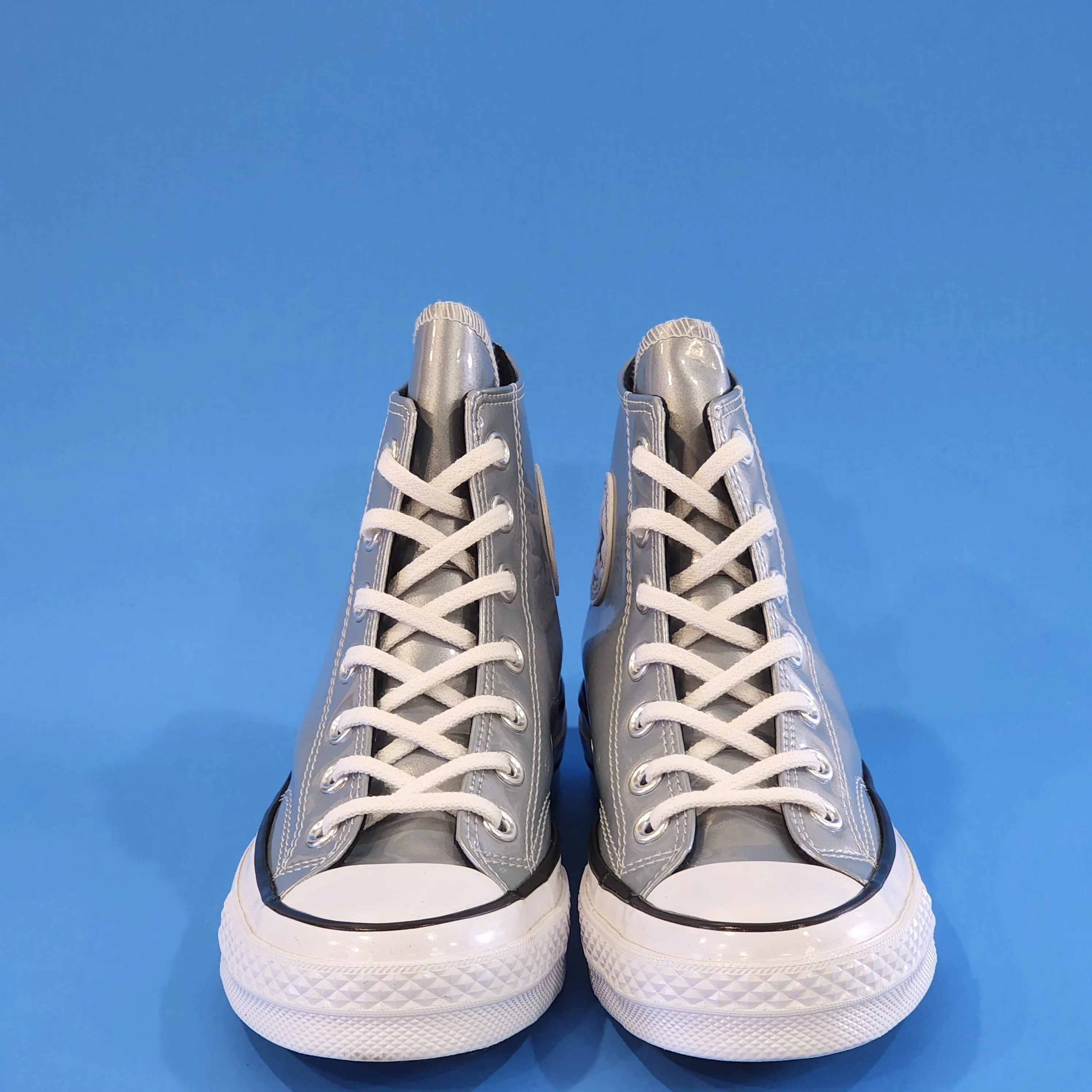 Converse Chuck 70 Hi 'Industrial Glam' Silver Women's Sneakers 568796C NWT