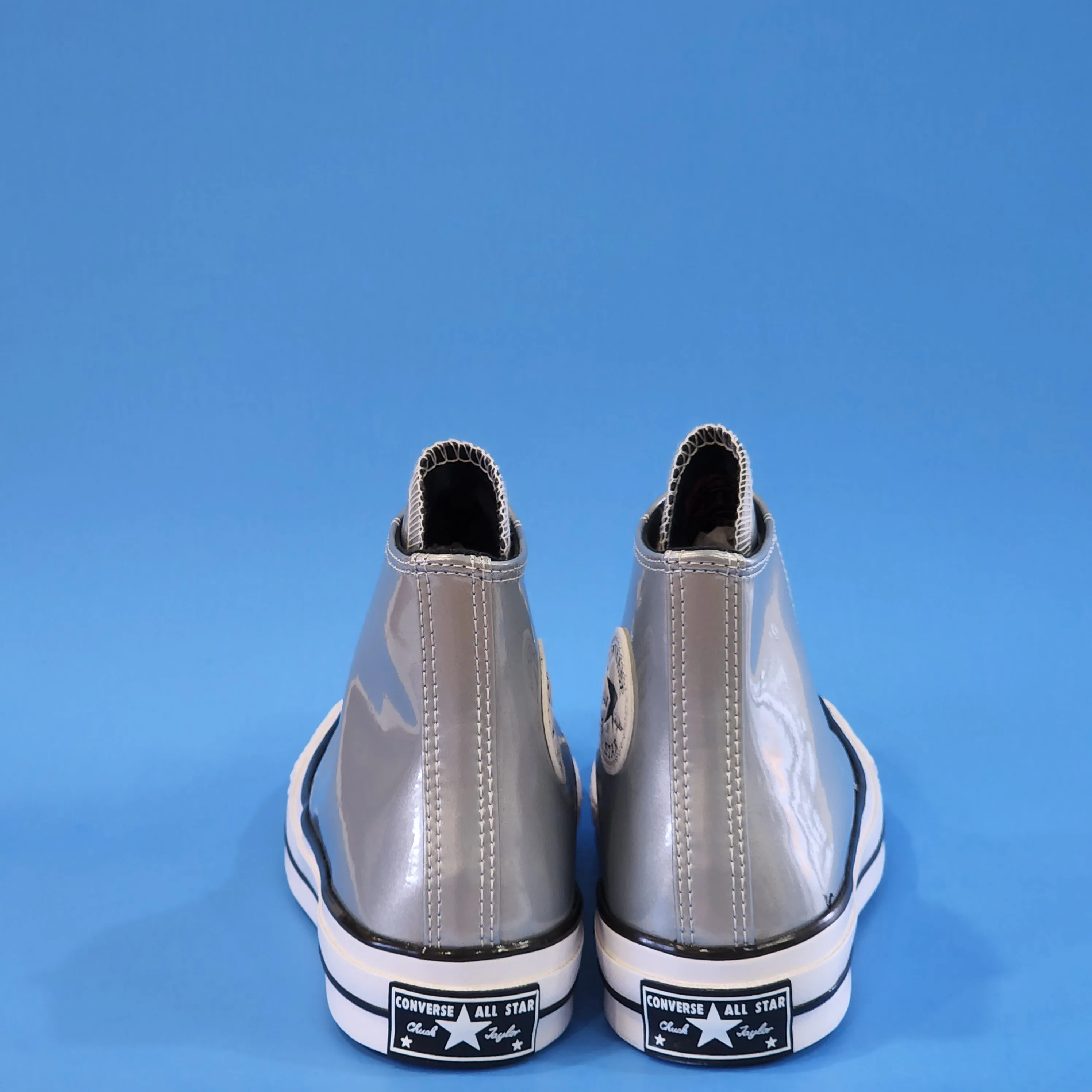 Converse Chuck 70 Hi 'Industrial Glam' Silver Women's Sneakers 568796C NWT
