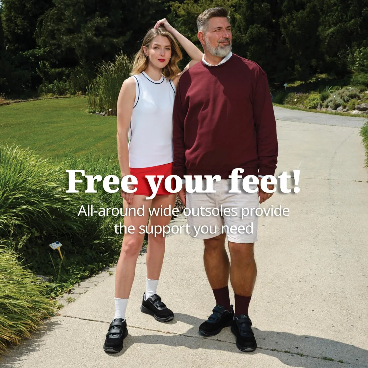 diawin Wide Shoes for Men & Women  Extra Depth Walking Shoes with Wide Toe Box for Swollen Feet, Hallux, Arthritis, and Diabetic Needs  Durable Genuine Leather for Comfort