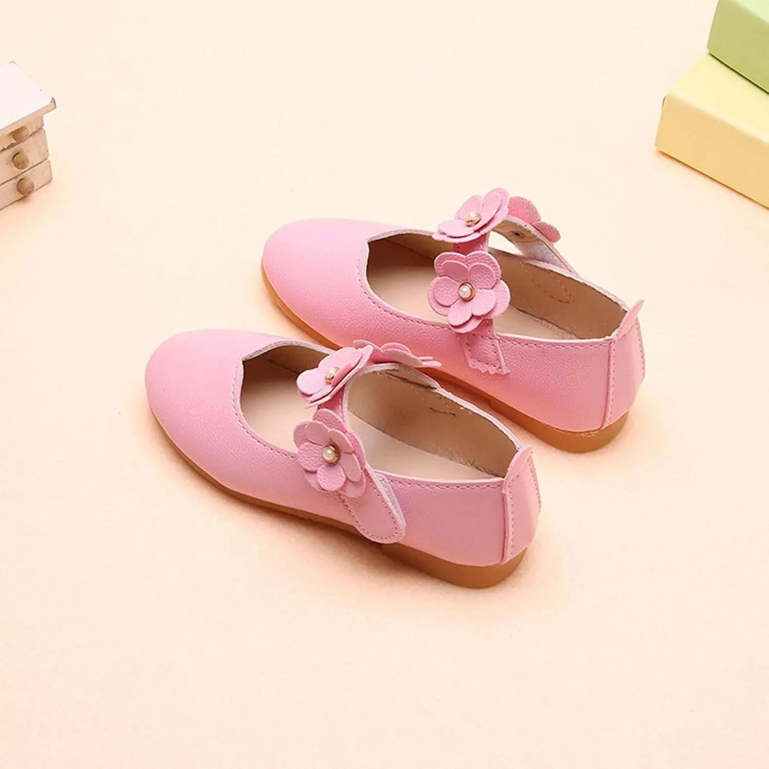 Flower Girl Shoes Cute Fashion Hollow Formal Shoes Soft Bottom Non-Slip Small Leather Shoes Princess Shoes, 5