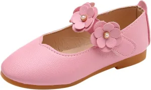 Flower Girl Shoes Cute Fashion Hollow Formal Shoes Soft Bottom Non-Slip Small Leather Shoes Princess Shoes, 5