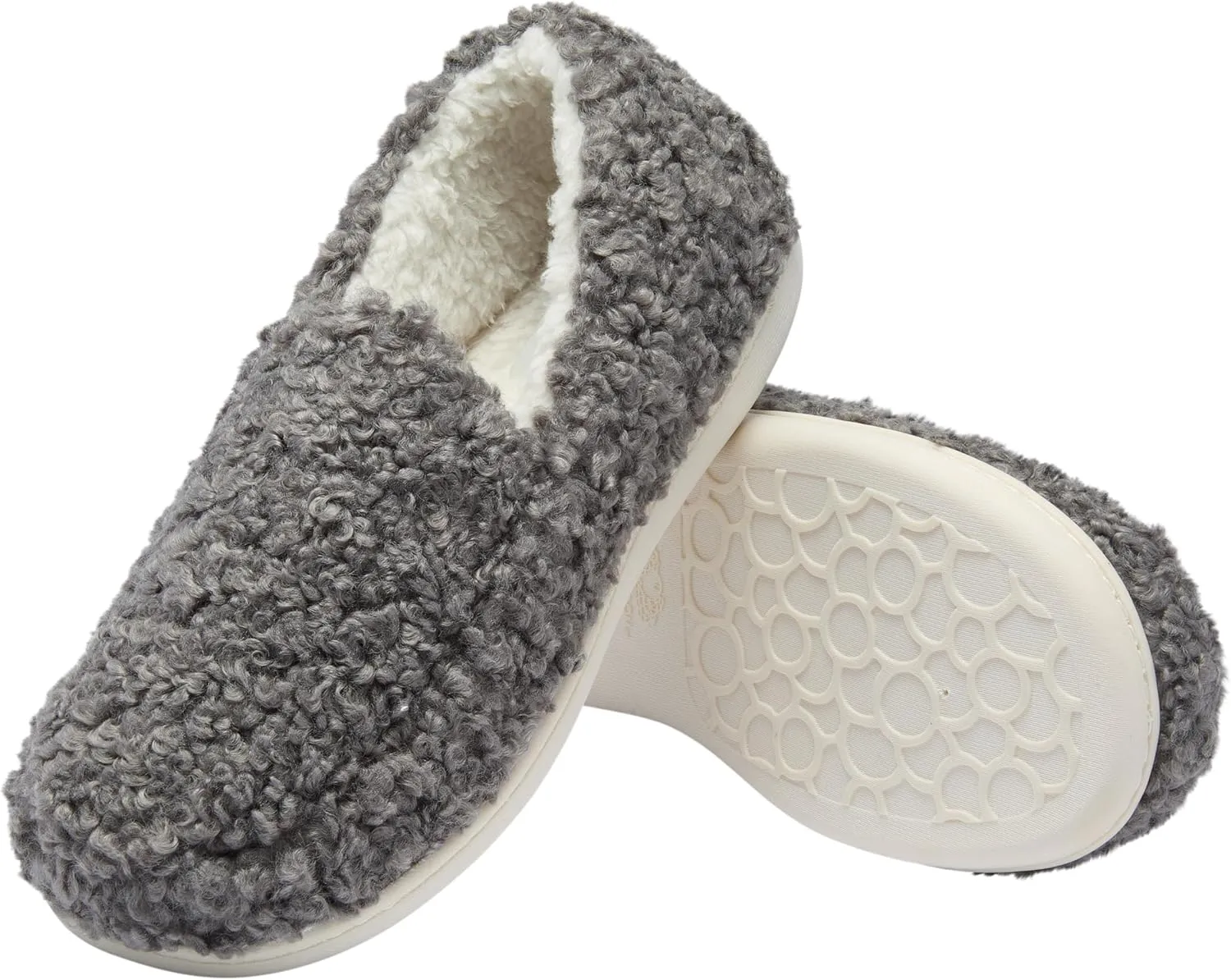 Fruit of the Loom Women's Berber Loafer - Comfy, Memory Foam, Indoor/Outdoor