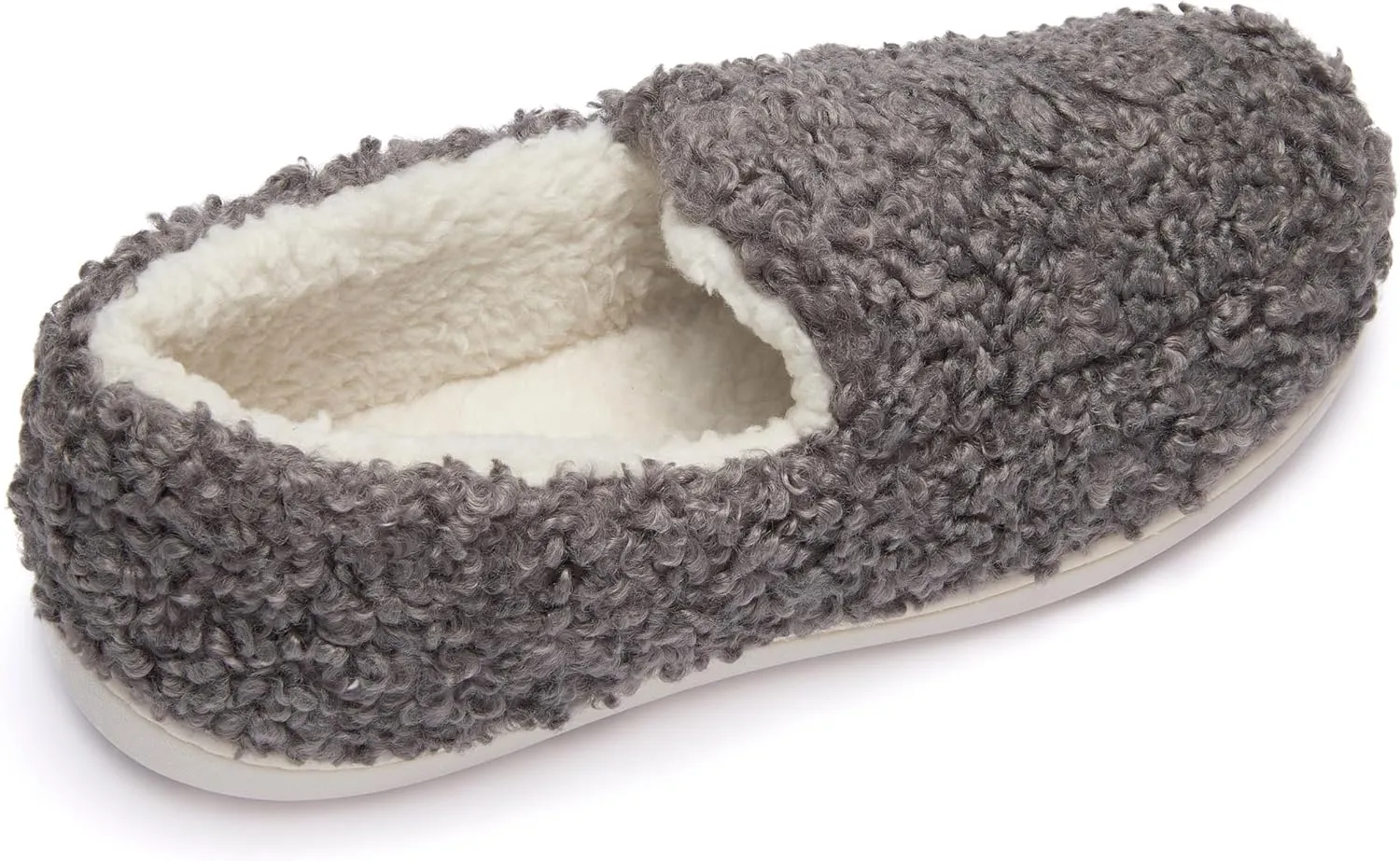 Fruit of the Loom Women's Berber Loafer - Comfy, Memory Foam, Indoor/Outdoor