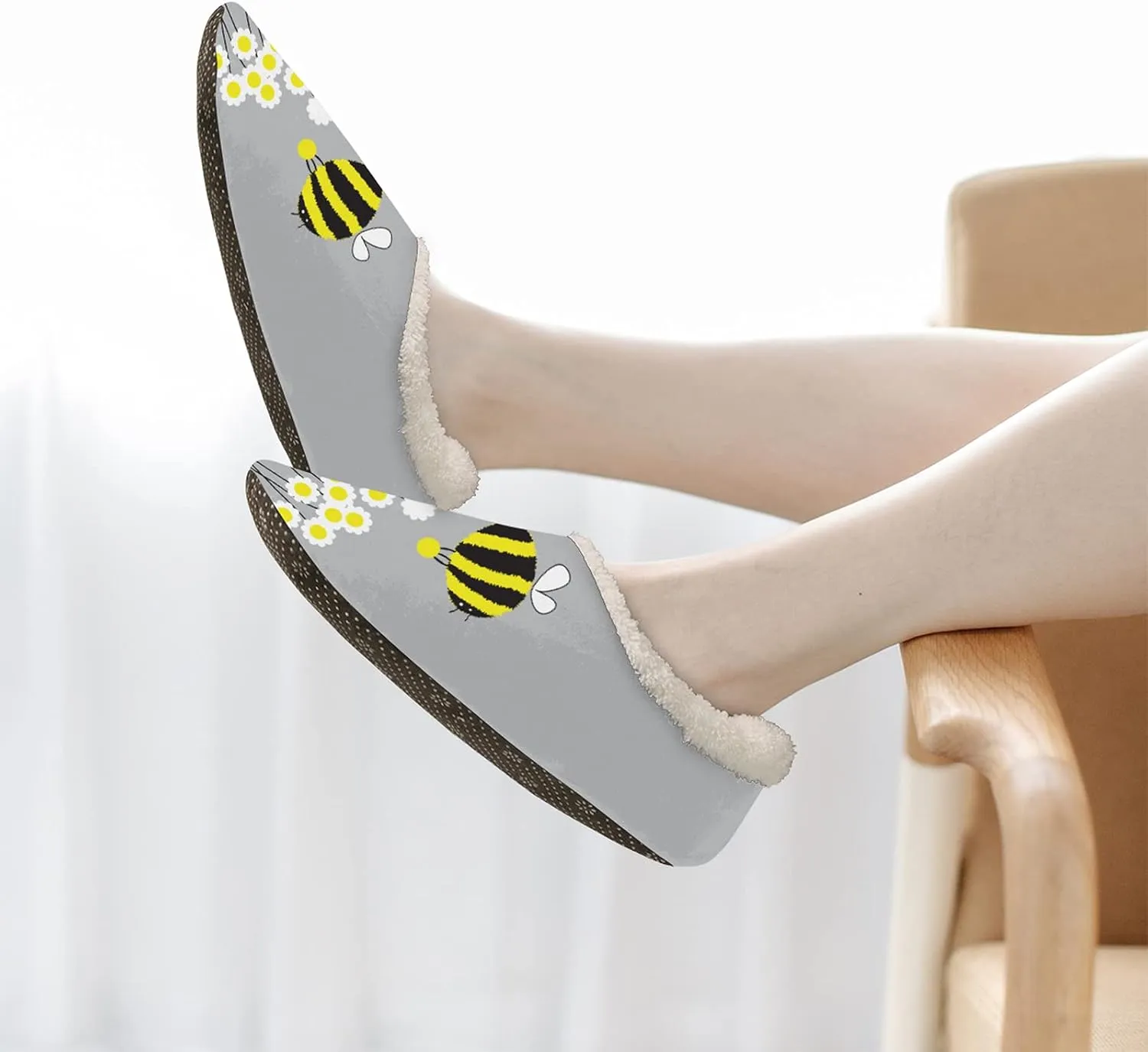 Fuzzy Memory Foam Slippers - Women's & Men's Anti-Skid Indoor/Outdoor Home Shoes