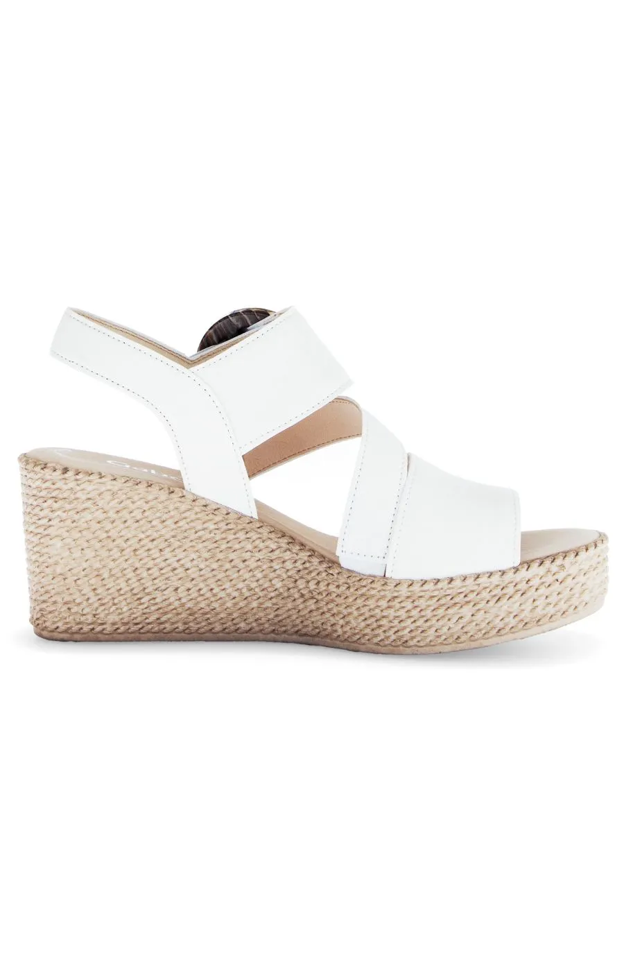 Gabor Wedge Sandal in Cream