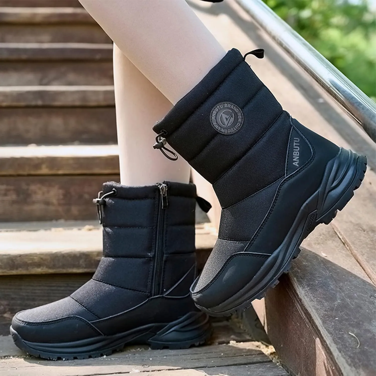 Hiking Boots for Men, Waterproof Hiking Boots Athletic Non Slip Boots Lightweight Hiking Boot Women's Winter Boots