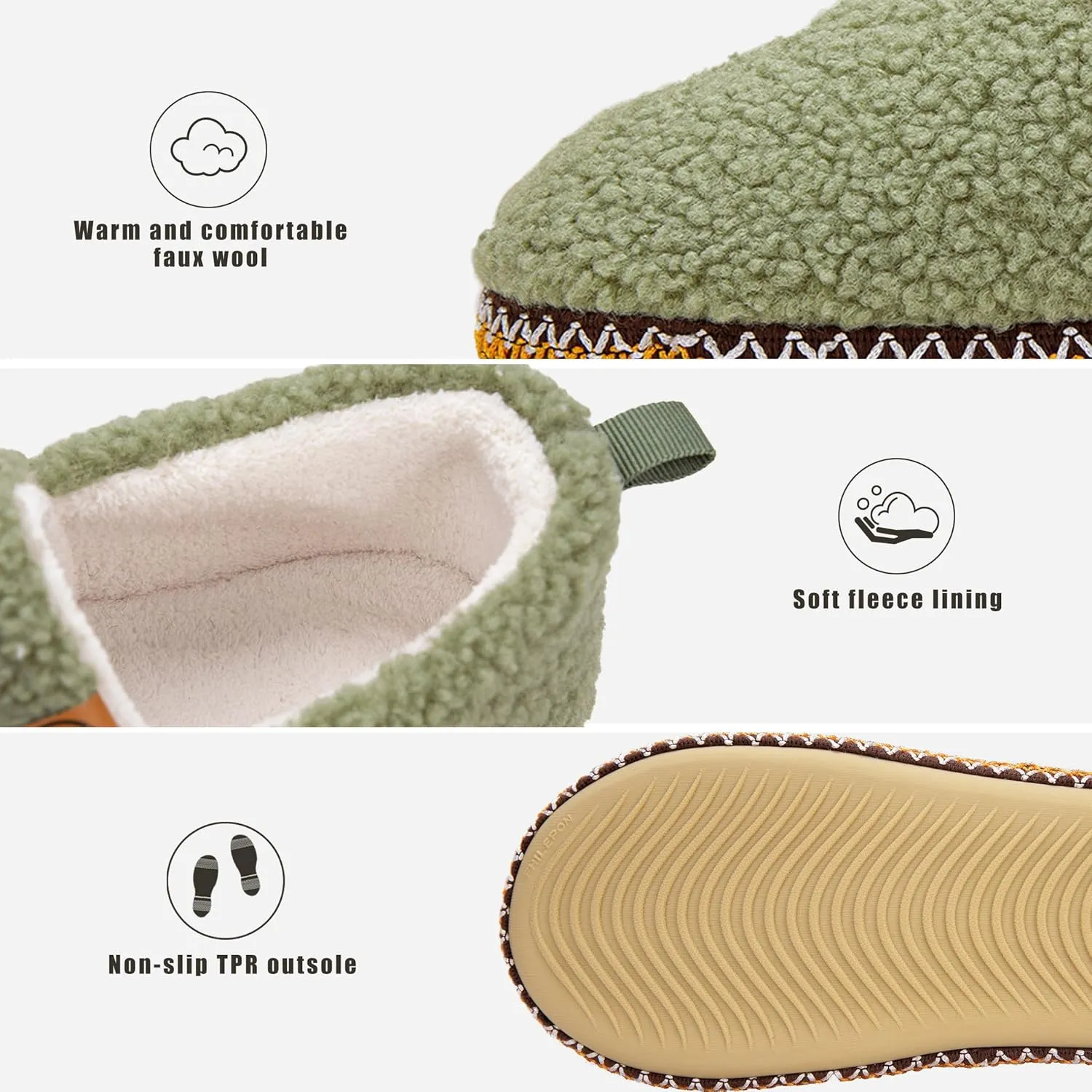 House Slippers for Women House Shoes with Memory Foam Indoor Fuzzy Shoes