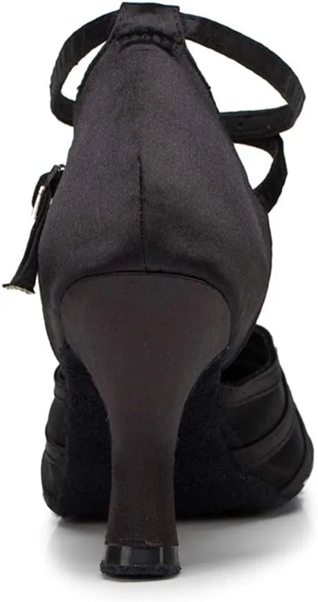 HROYL Womens Closed Toe Latin Salsa Ballroom Dance Shoes,Model 516/117/189
