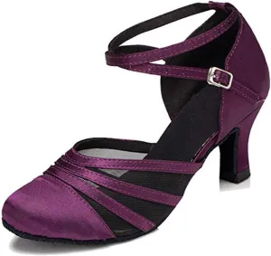 HROYL Womens Closed Toe Latin Salsa Ballroom Dance Shoes,Model 516/117/189