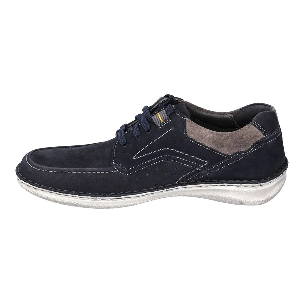 Josef Seibel Anvers 91 Mens Indigo Combi Leather Lace Up Shoes