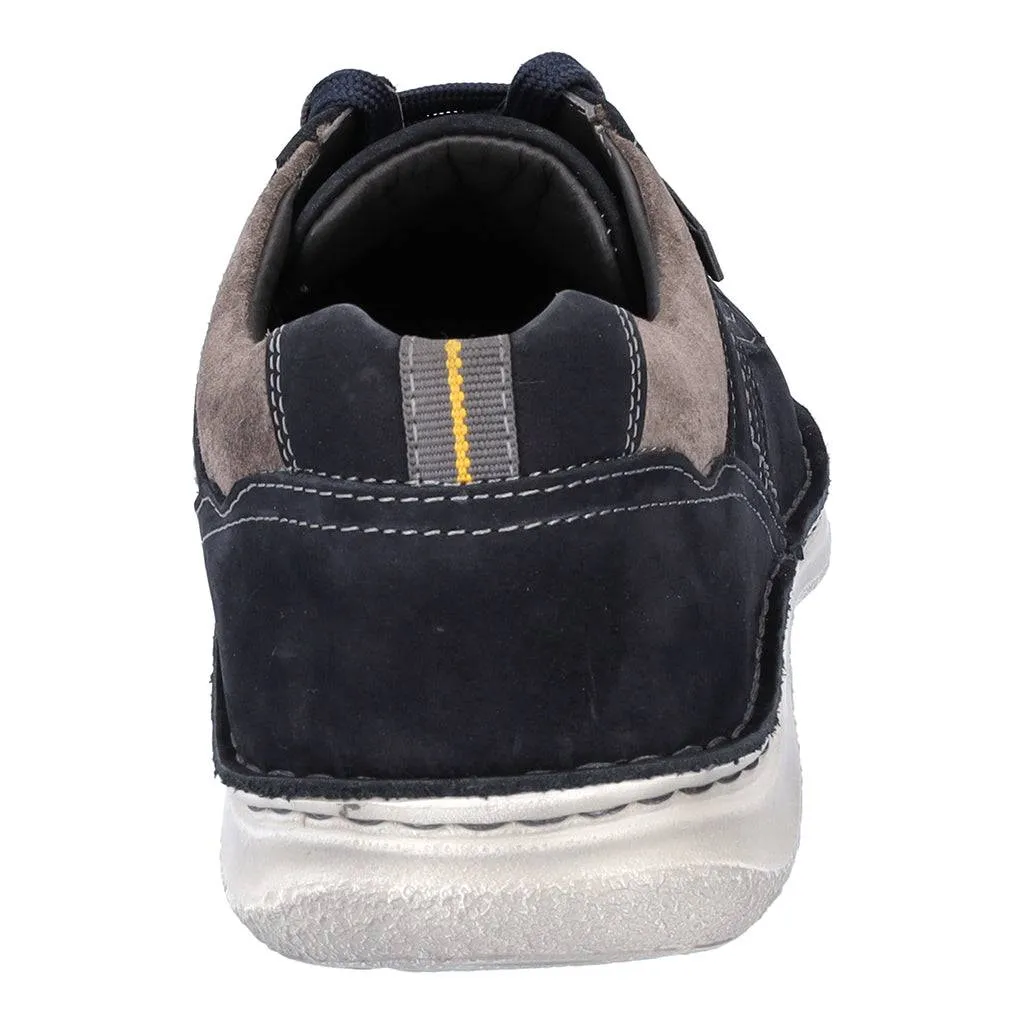 Josef Seibel Anvers 91 Mens Indigo Combi Leather Lace Up Shoes