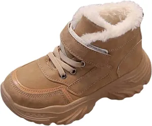 Kids Hiking Boots Toddler Girls Boys Hiking Shoes Water-Resistant Anti-Collision Non-Slip Athletic Outdoor Boots