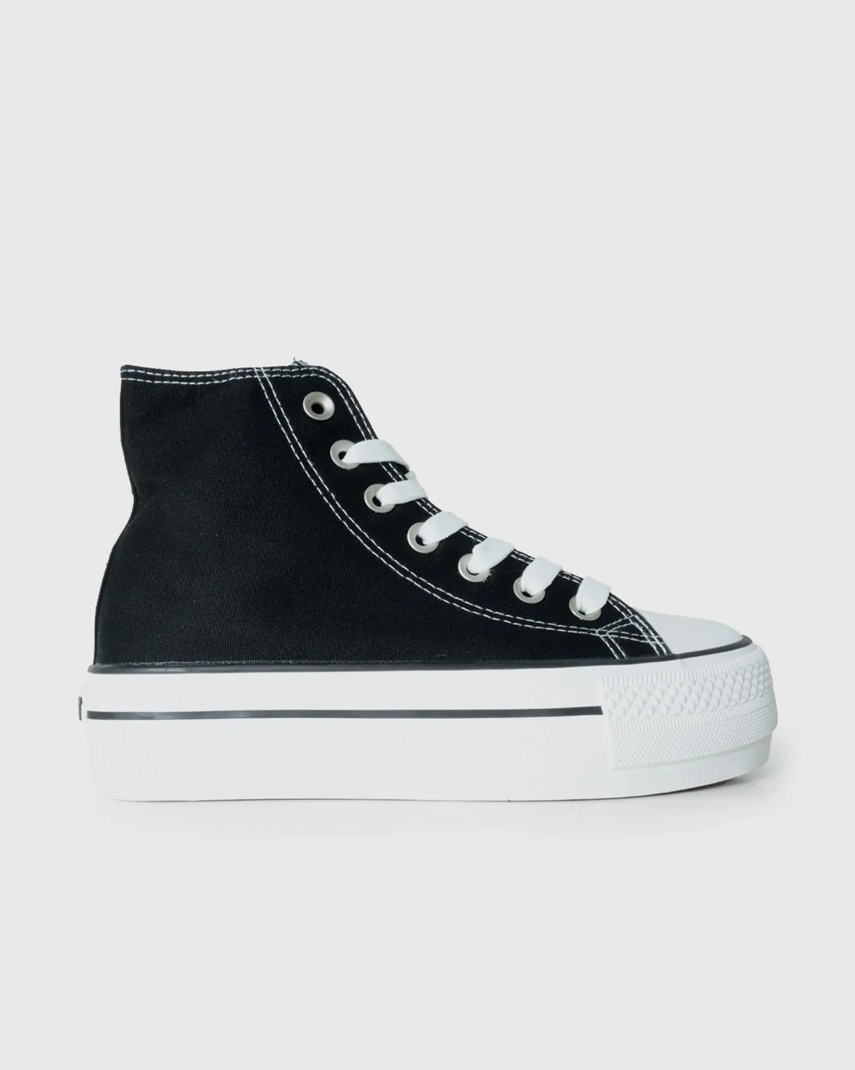 Ladies Viper - Hi Cut Canvas Platform Sneaker