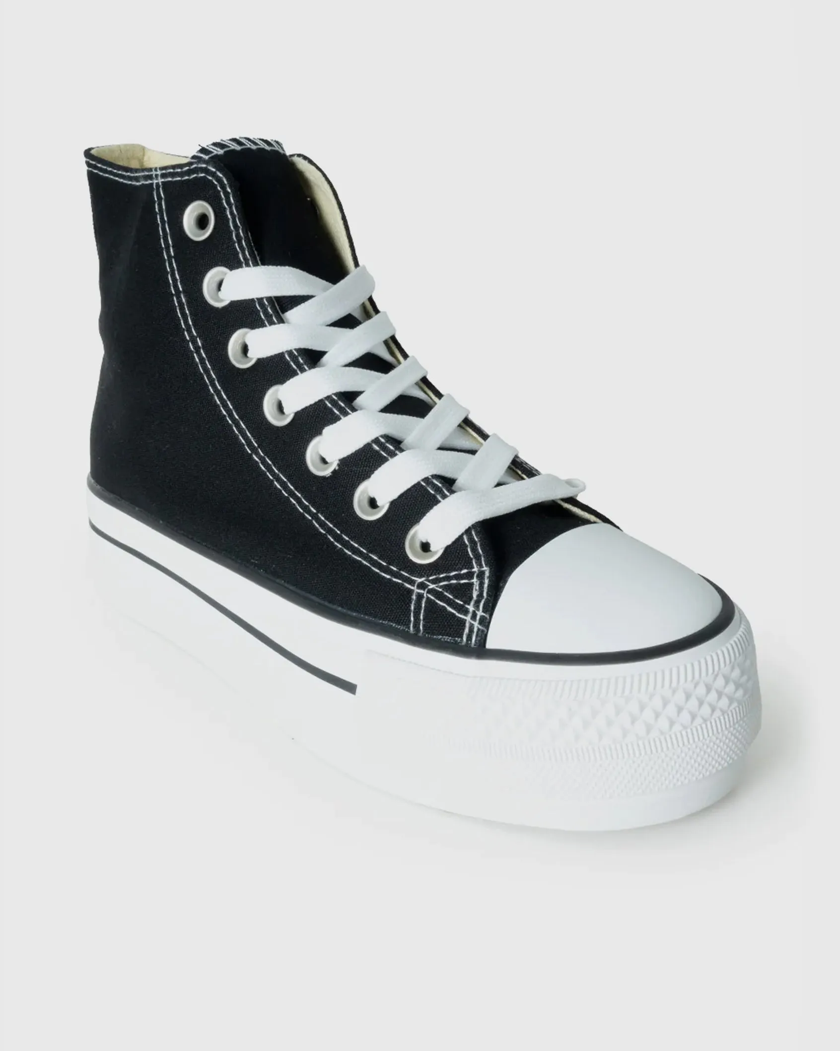 Ladies Viper - Hi Cut Canvas Platform Sneaker