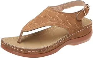 Ladmiple Orthotic Dress Sandals For Women With Arch Support Orthopedic Flip Flops Summer Comfortable Walking Slides