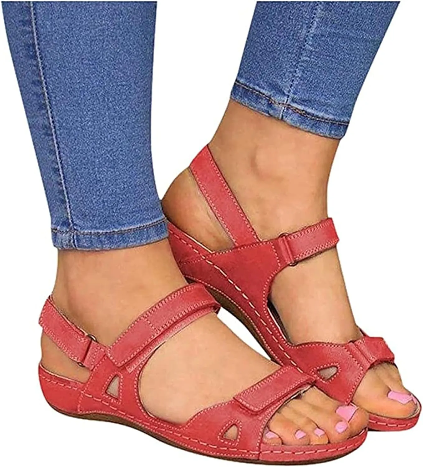 Ladmiple Orthotic Sandals For Women Wide Width Orthopedic Arch Support Flip Flops Dressy Summer Comfortable Walking Slides