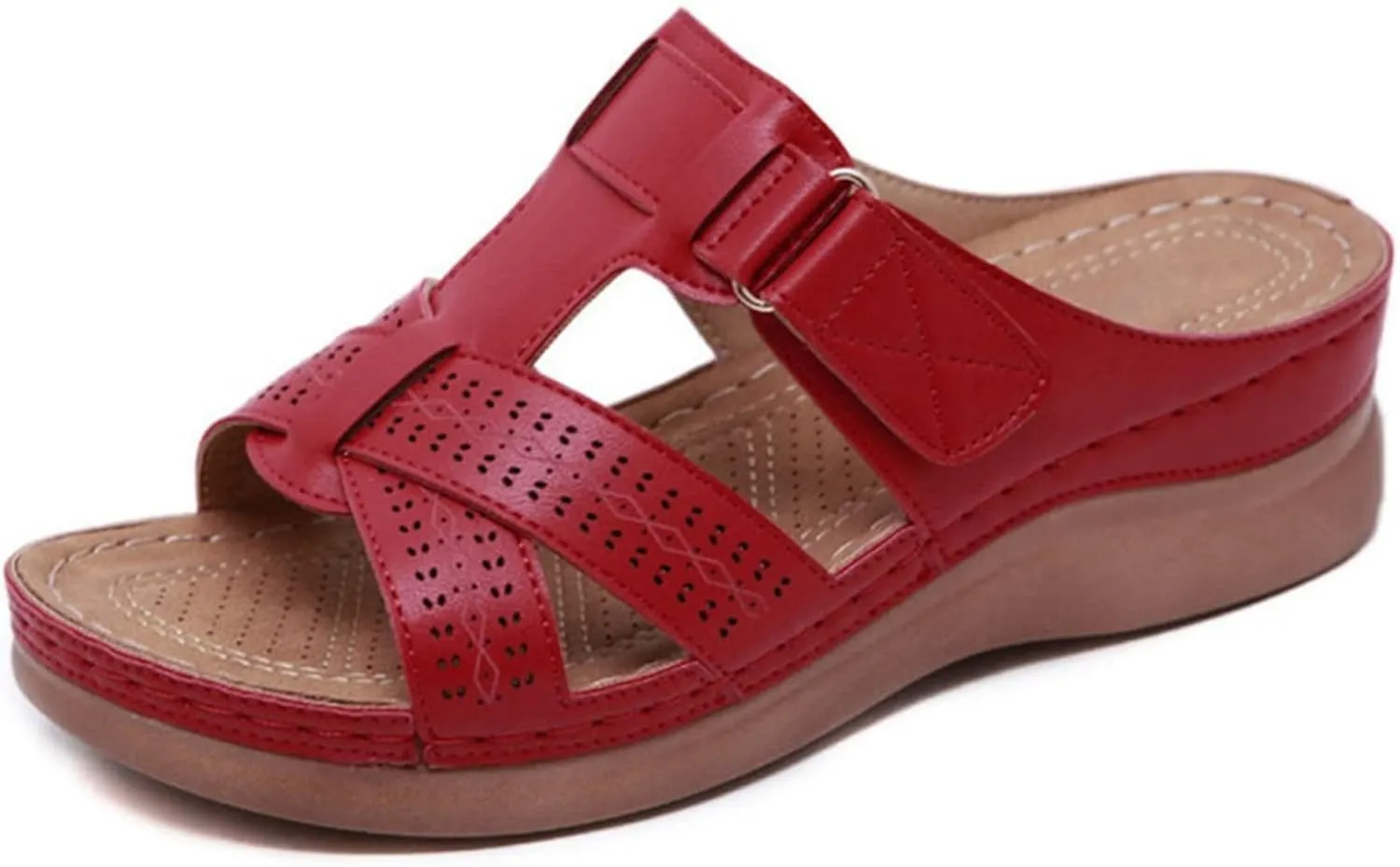 Ladmiple Sandals Women Dressy Summer Flat Flip Flops Arch Support Orthopedic Slides Orthotic Slippers for Plantar Fasciitis