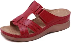 Ladmiple Sandals Women Dressy Summer Flat Flip Flops Arch Support Orthopedic Slides Orthotic Slippers for Plantar Fasciitis