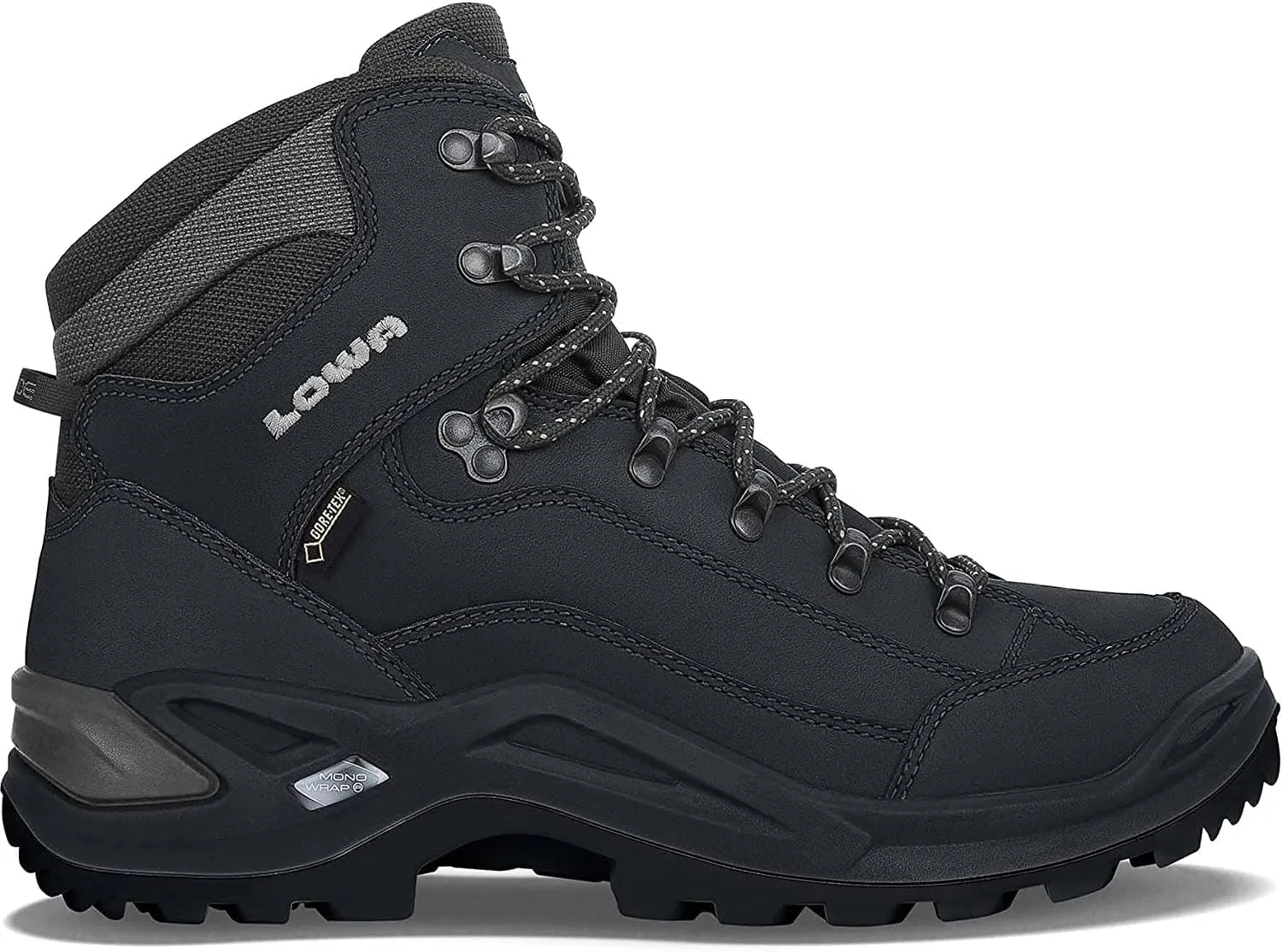 Lowa Men's Renegade GTX Mid Hiking Boot, Deep Black, Size 9 Narrow