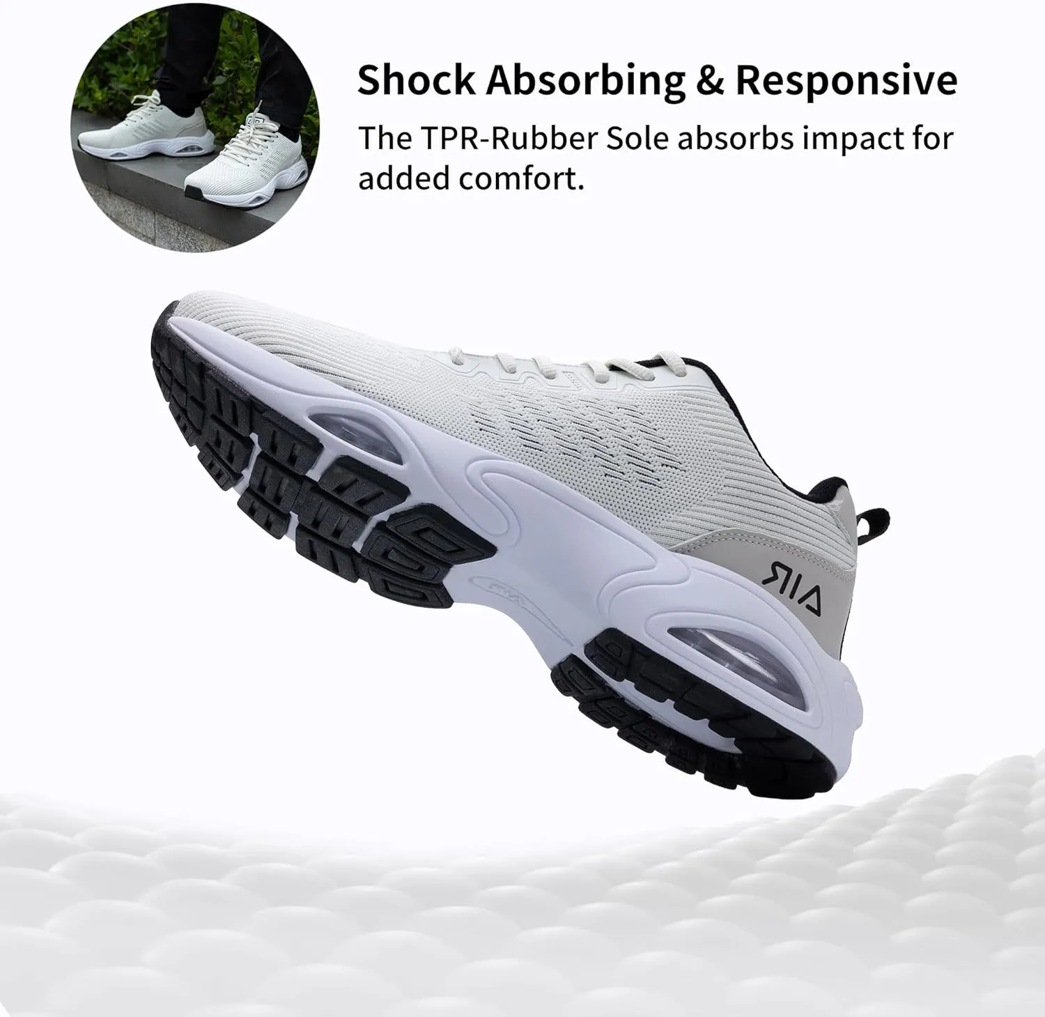 MAFEKE Running Shoes for Men Tennis Air Walking Shoe Comfortable Non Slip Athletic Gym Workout Cross Training Breathable Fashion Sneakers Size 7-13