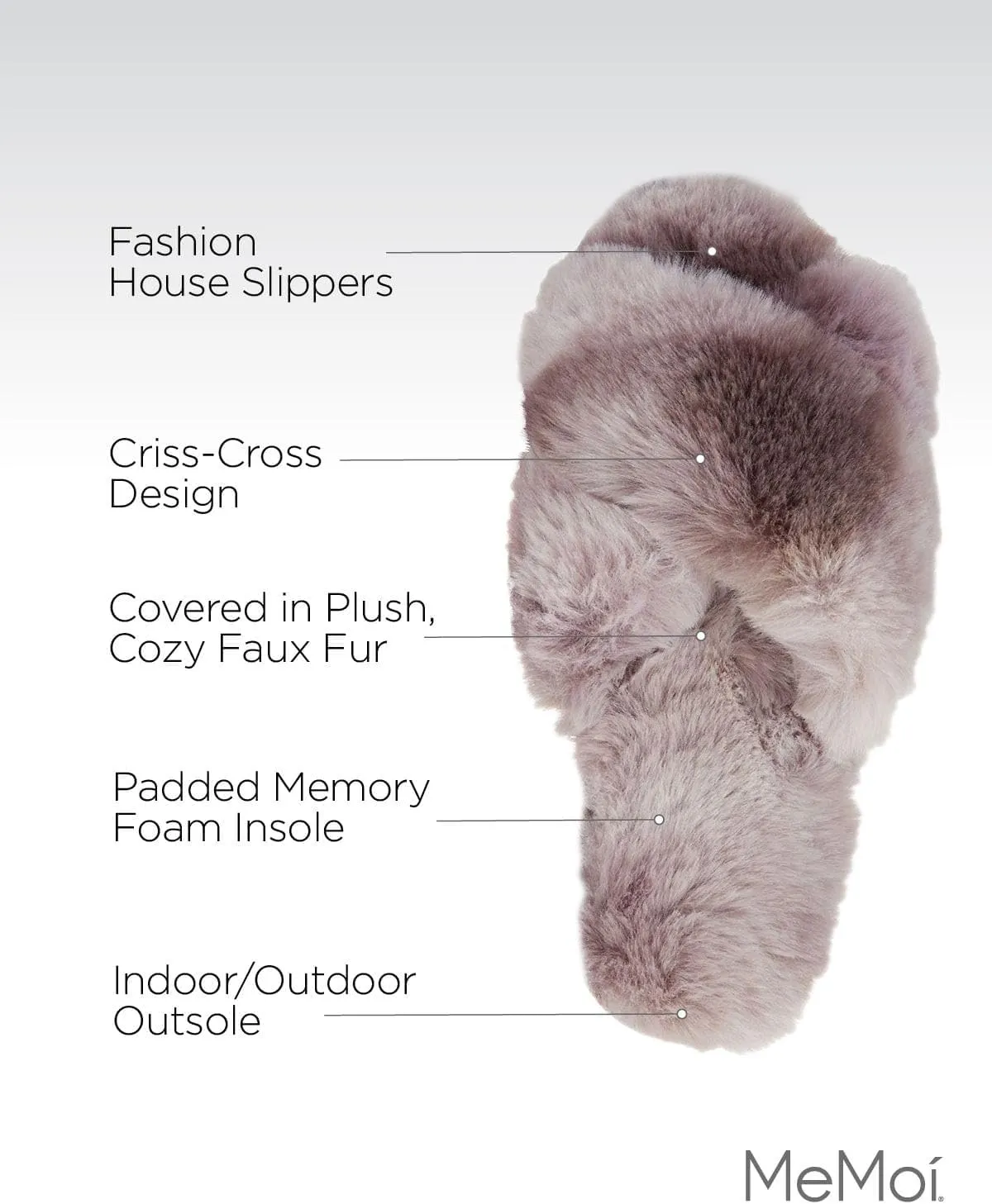 MeMoi Women's Josephine Plush Slippers