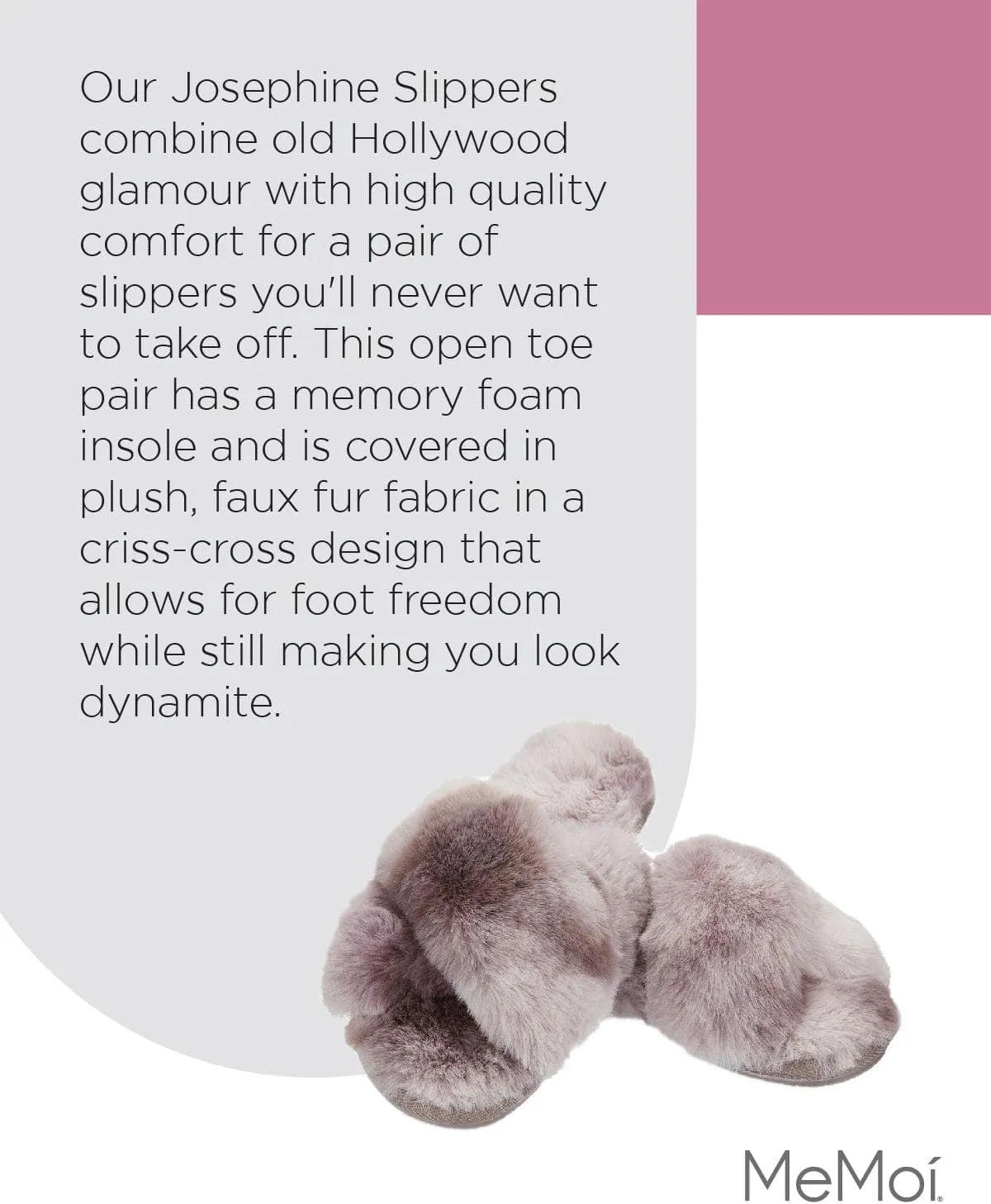MeMoi Women's Josephine Plush Slippers
