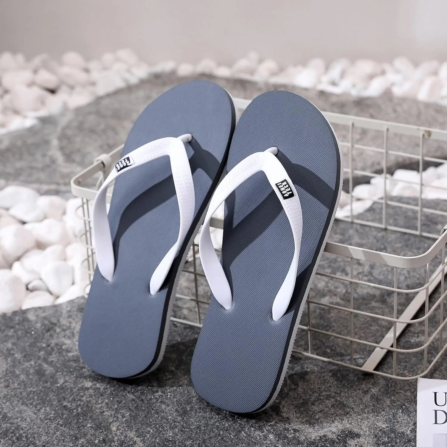 Men Shoes Flat Herringbone Slippers Fashion Casual Beach Casual Sandals Flip Flops Men 4d Foam