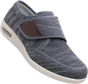 Men's Edema Shoes for Swollen Feet - Slip-On Wide Fit Trainers for Gym, Sports & Daily Wear