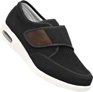 Men's Edema Shoes for Swollen Feet - Slip-On Wide Fit Trainers for Gym, Sports & Daily Wear