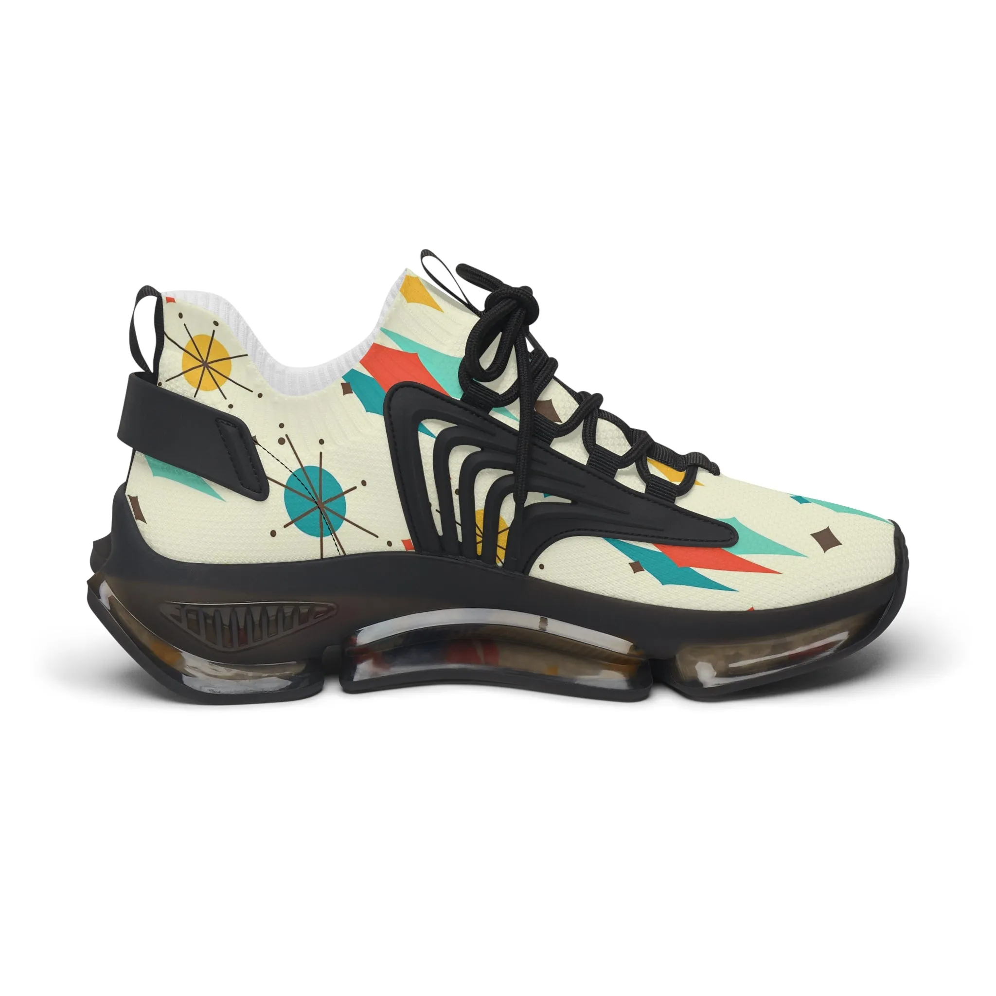 Mid Mod Franciscan Designed Retro Mesh Sneakers For Women