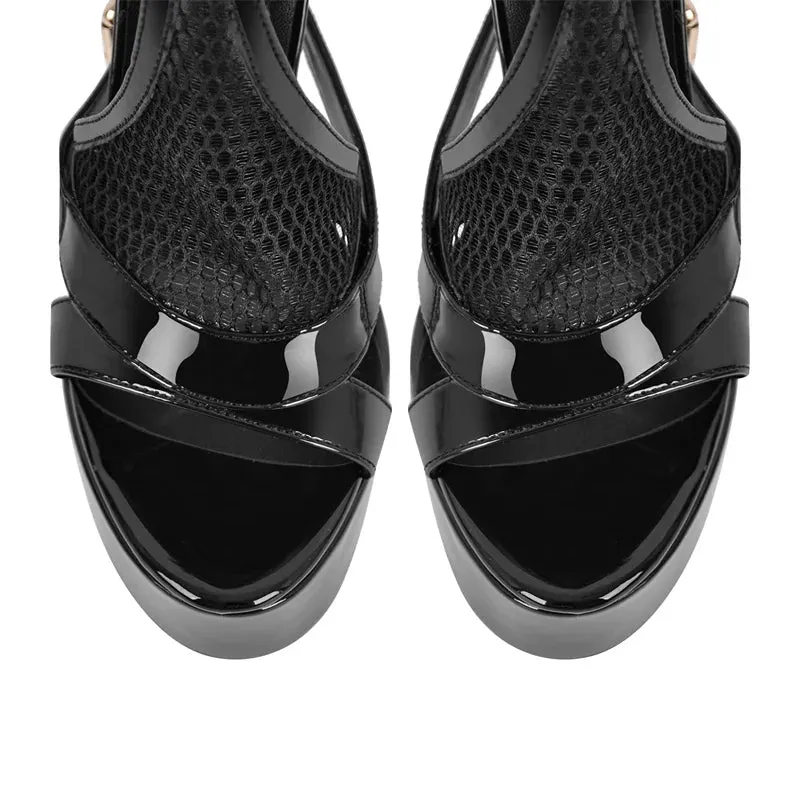 Peep Toe Platform Sandals