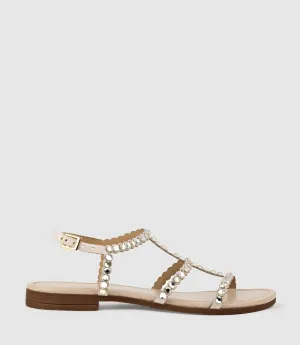 SELAN Crystal Sandal in Offwhite