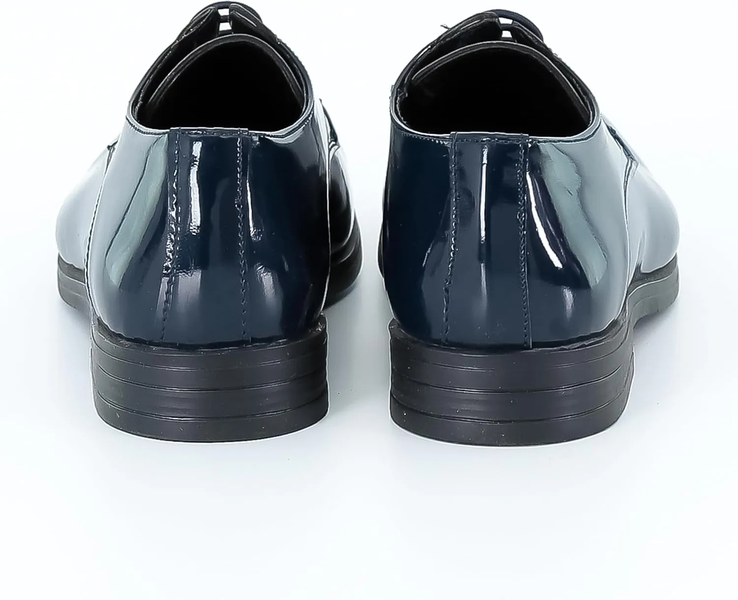 SIRRI Boys Derby Patent Formal Dress Shoes Lace Up Wedding Prom Footwear
