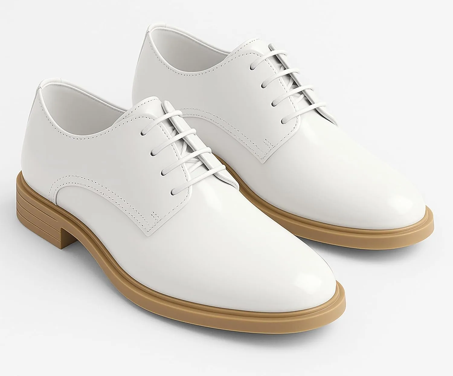 SIRRI Boys Derby Patent Formal Dress Shoes Lace Up Wedding Prom Footwear