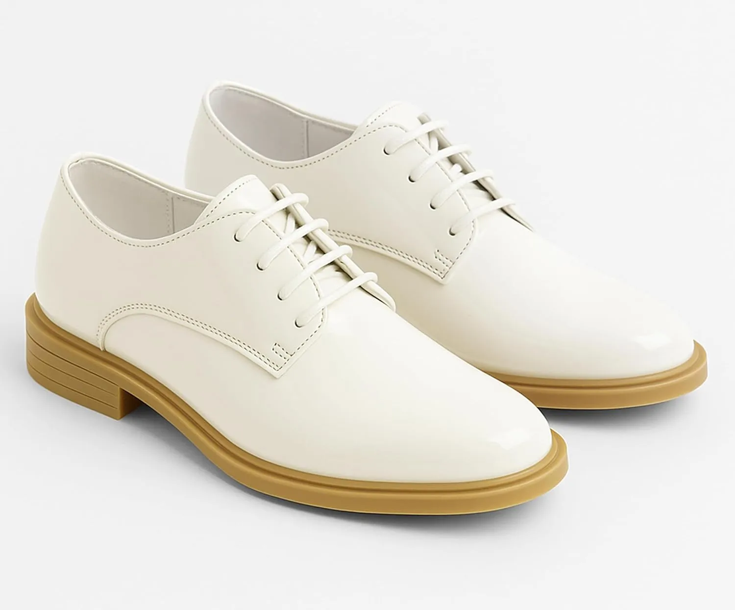 SIRRI Boys Derby Patent Formal Dress Shoes Lace Up Wedding Prom Footwear