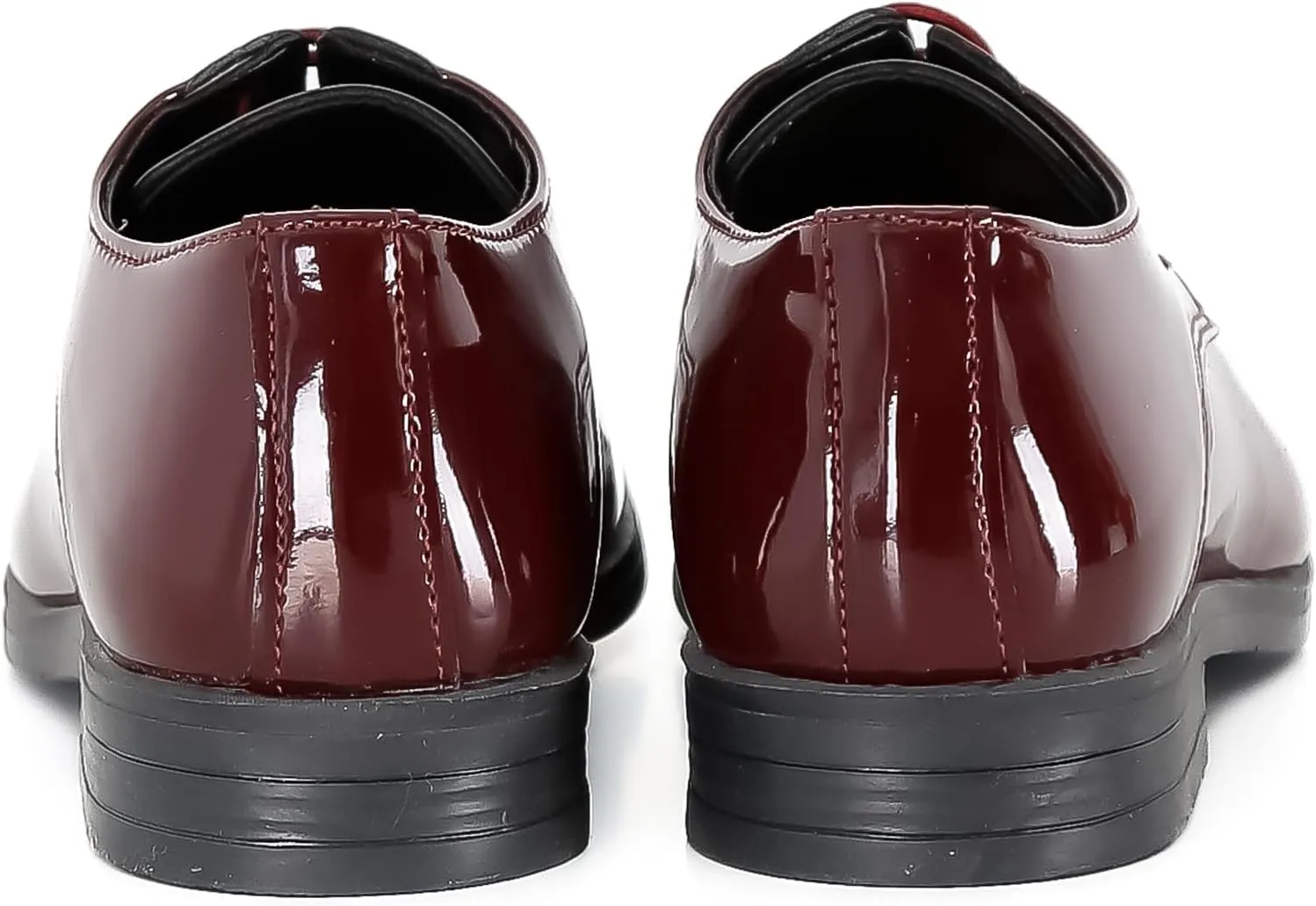 SIRRI Boys Derby Patent Formal Dress Shoes Lace Up Wedding Prom Footwear