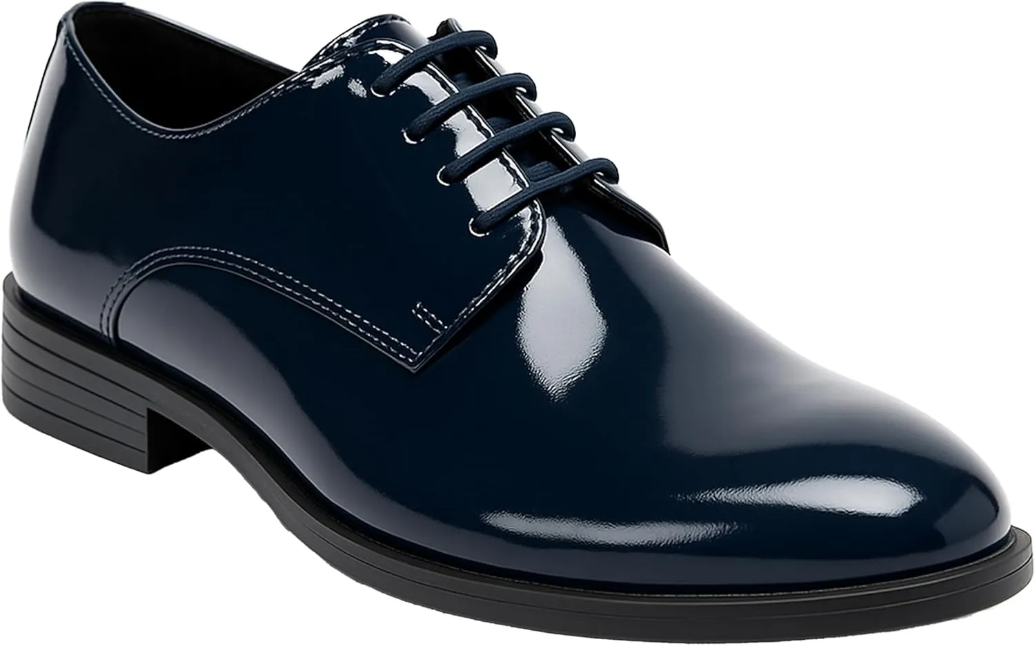 SIRRI Boys Derby Patent Formal Dress Shoes Lace Up Wedding Prom Footwear