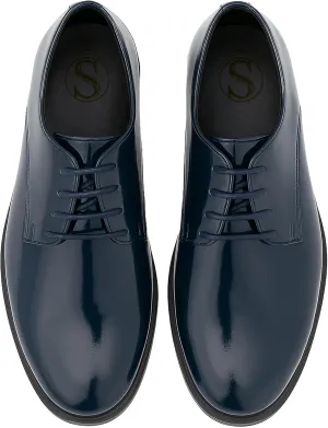 SIRRI Boys Derby Patent Formal Dress Shoes Lace Up Wedding Prom Footwear