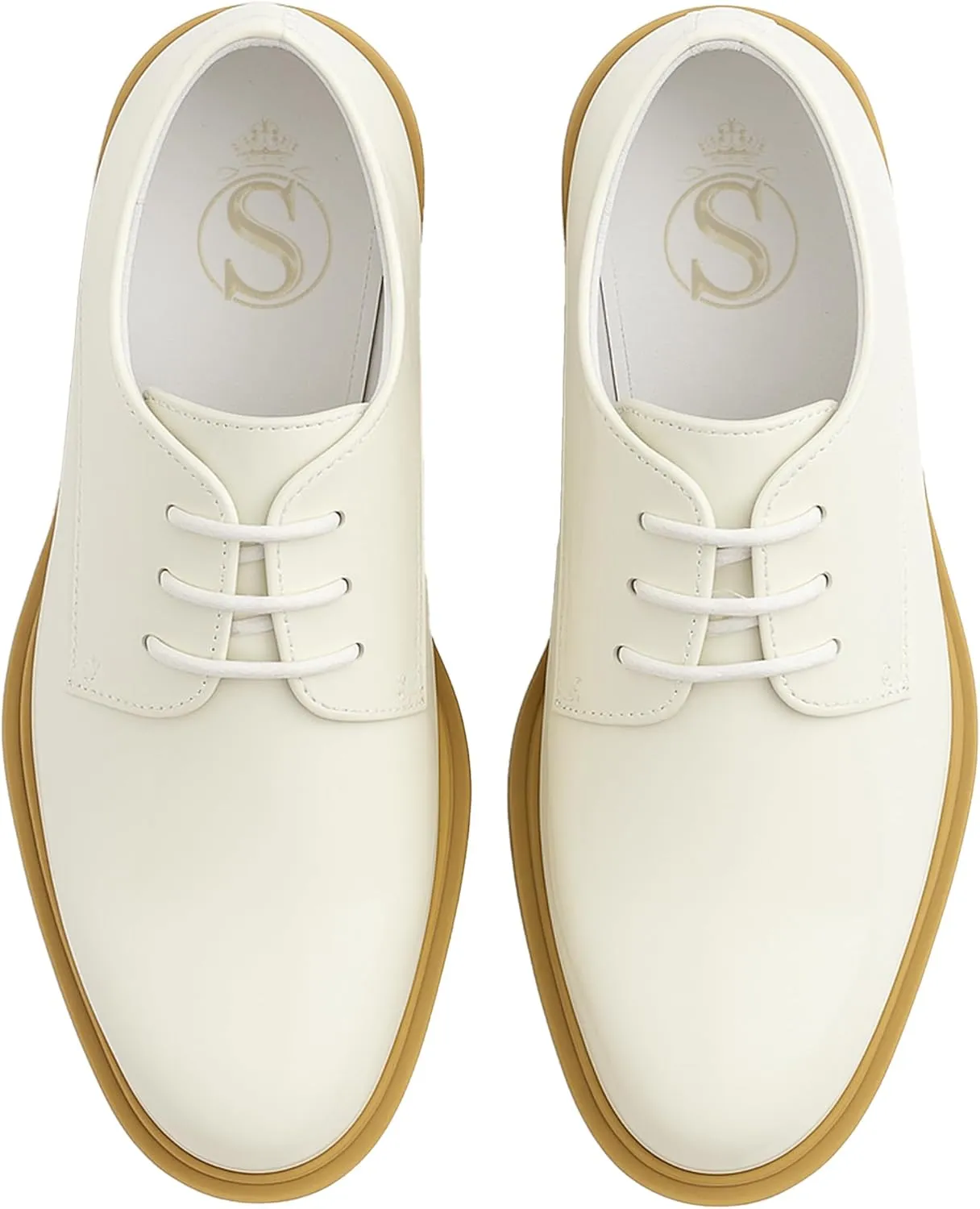 SIRRI Boys Derby Patent Formal Dress Shoes Lace Up Wedding Prom Footwear