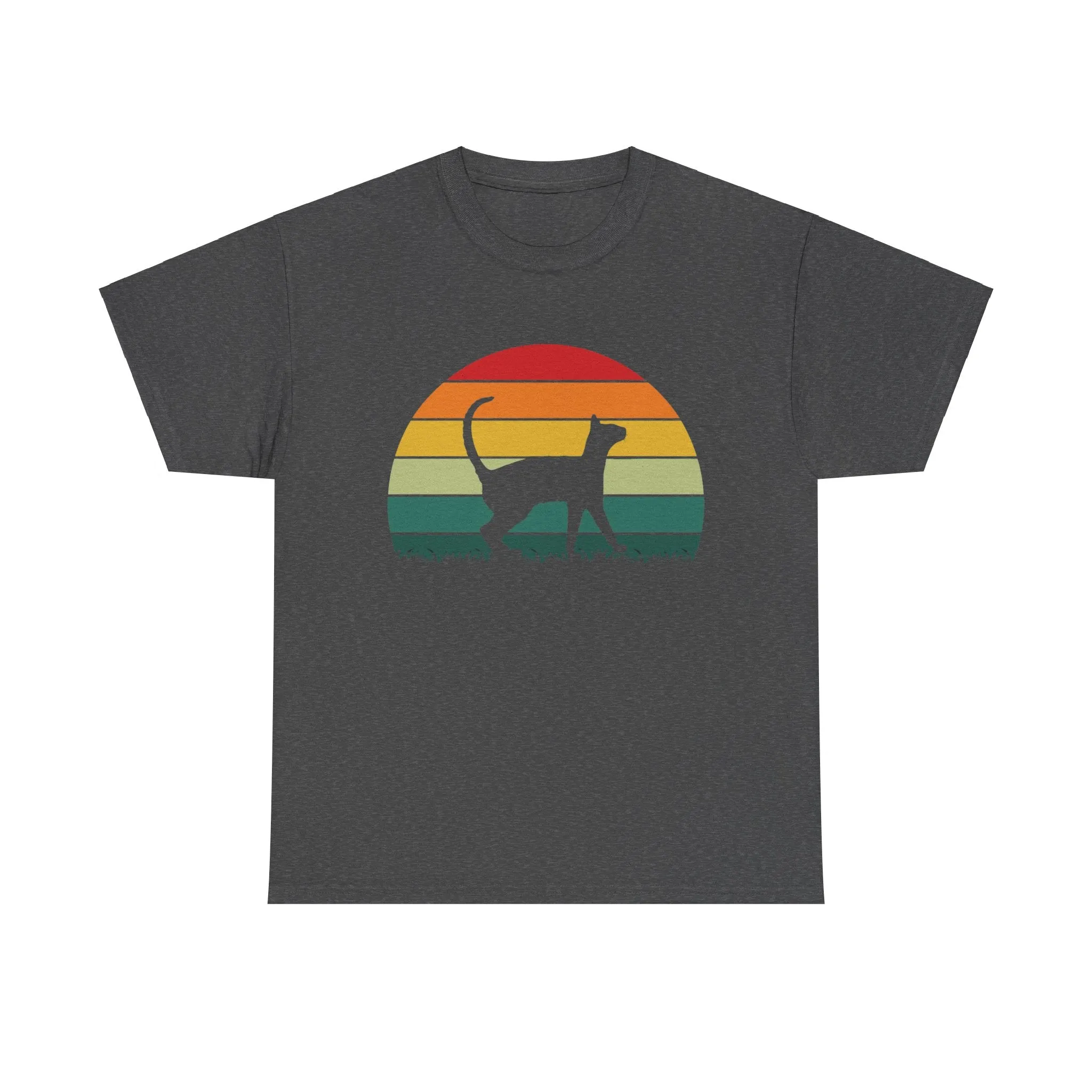 Sunset Cat Cotton Tee