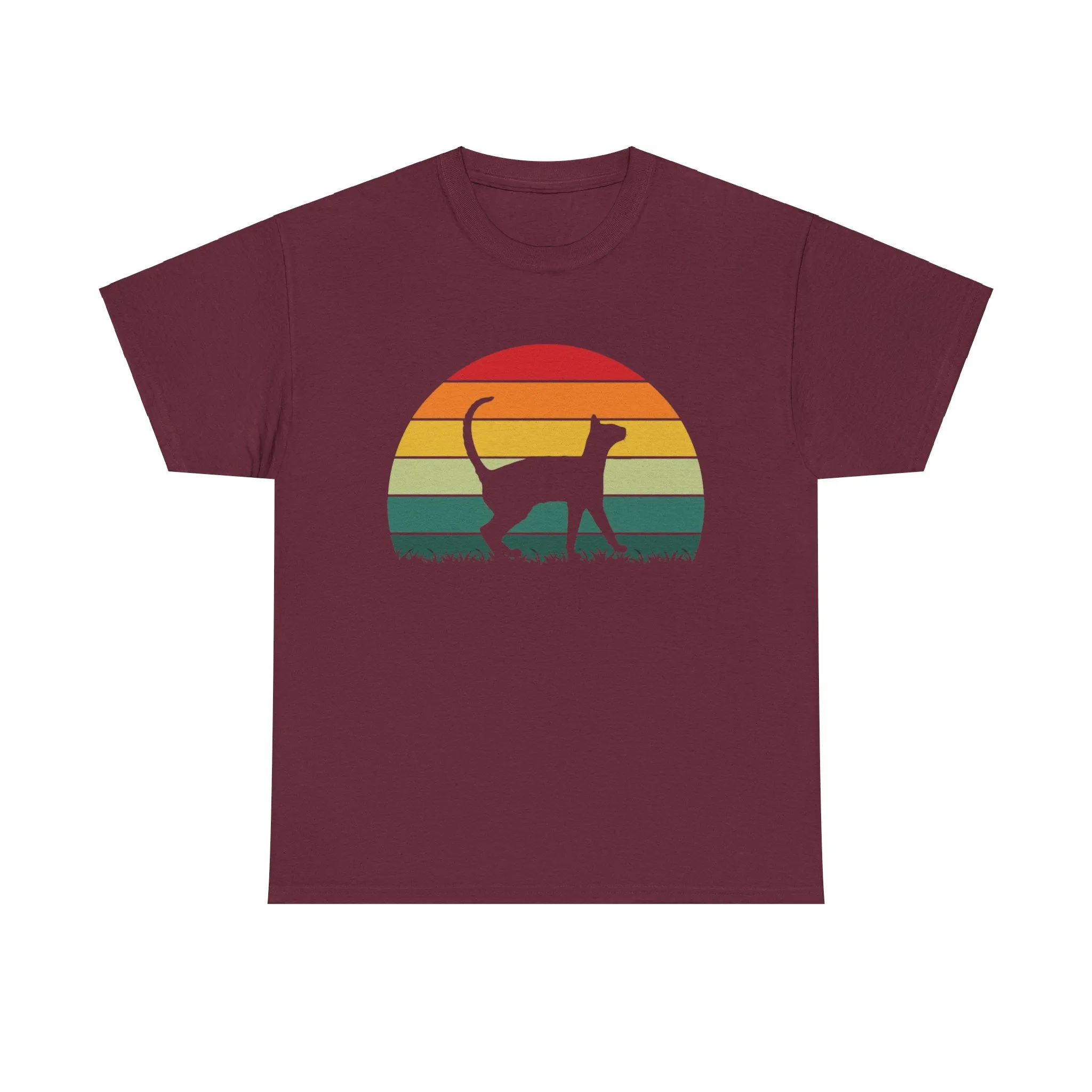 Sunset Cat Cotton Tee