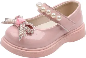 Toddler Girls Platform Mary Jane Shoes Bow Girls Dress Shoes Little Girl School Uniform Oxford Shoes for Girl Flats