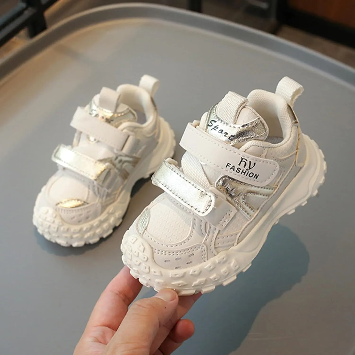 Unisex-Child Lightweight Breathable Athletic Running Sneakers Boys Girls Fashion Anti Slip Girls Shoes Size 2 Big Kid